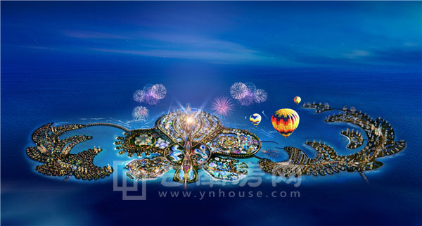 中國海南海 花島效果圖 中國海南海 花島效果圖