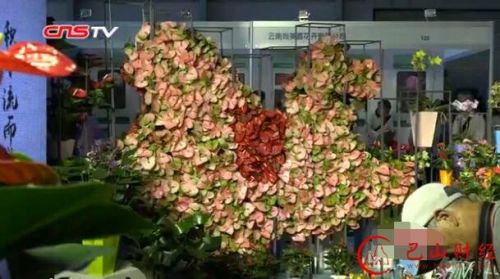 昆明國際花卉展啟幕 人體花藝首秀吸睛(圖1) 昆明國際花卉展啟幕 人體花藝首秀吸睛(圖1)