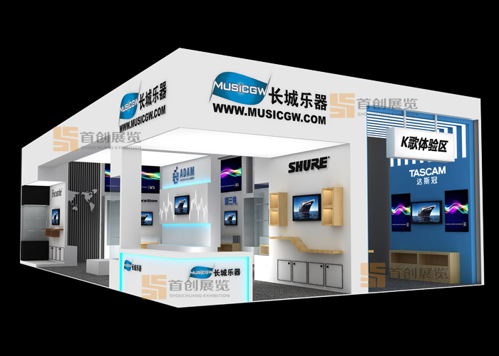 長城樂器  展會裝修設計(圖2)