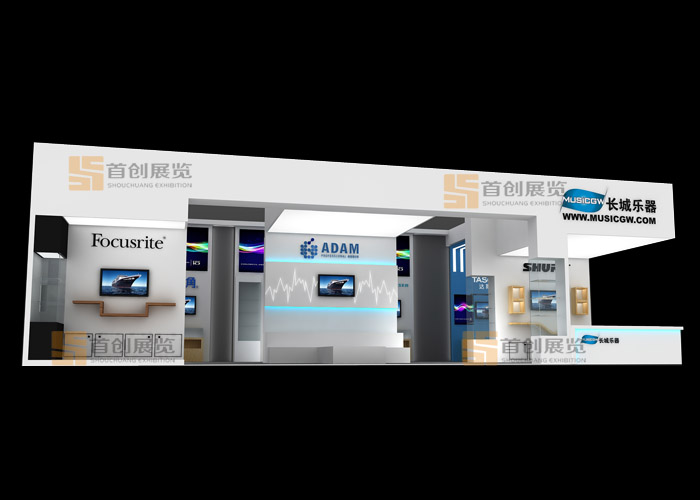 長城樂器  展會裝修設計(圖3)