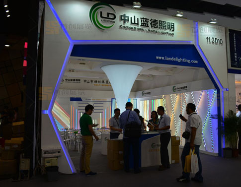藍(lán)德照明  展臺設(shè)計